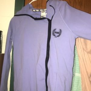 victoria’s secret PINK asymmetrical zip up hoodie